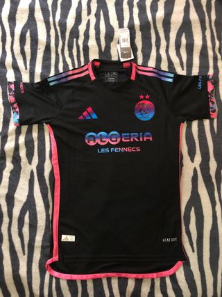 Camiseta Adidas Argelia Talla S Negra Rosa