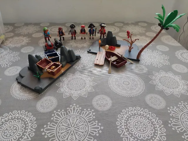 Playmobil Piratas Tesoro Barco Cañones