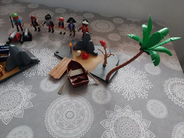 Playmobil Piratas Tesoro Barco Cañones