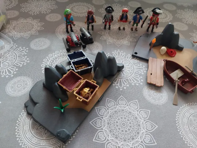 Playmobil Piratas Tesoro Barco Cañones