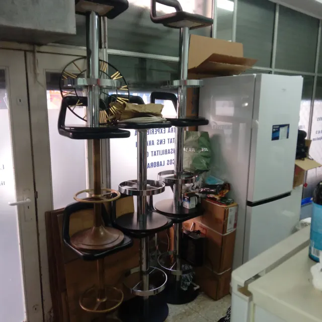 Taburetes de cocina metal y madera