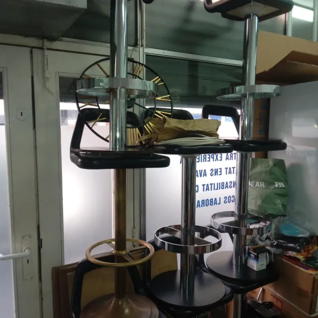 Taburetes de cocina metal y madera