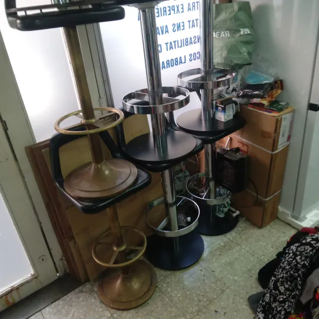 Taburetes de cocina metal y madera