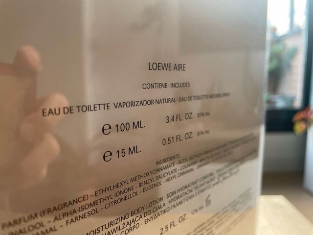 Estuche Regalo Aire de Loewe Beige