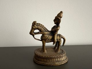 Figura bronce Khandoba deidad hindú