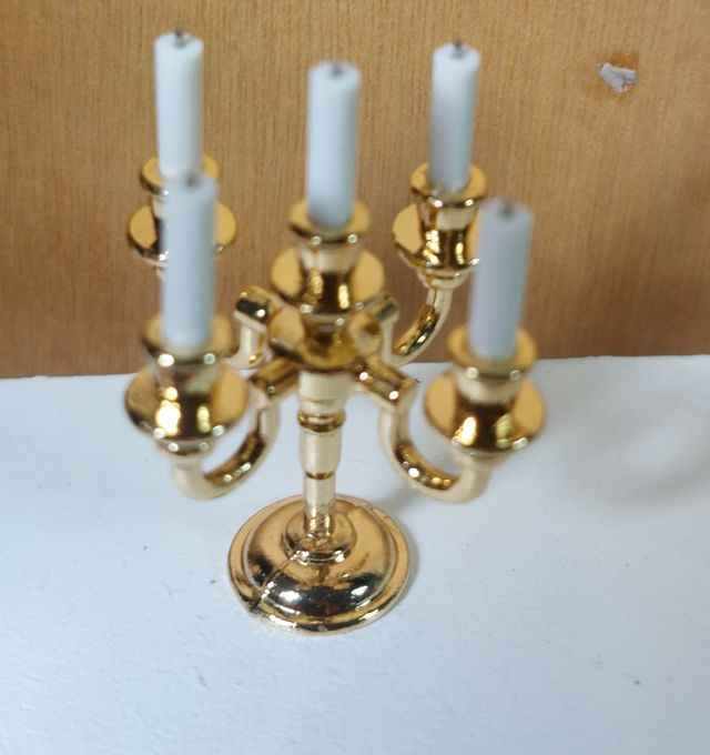 Candelabro 5 Brazos Escala 1:6 Barbie Blythe