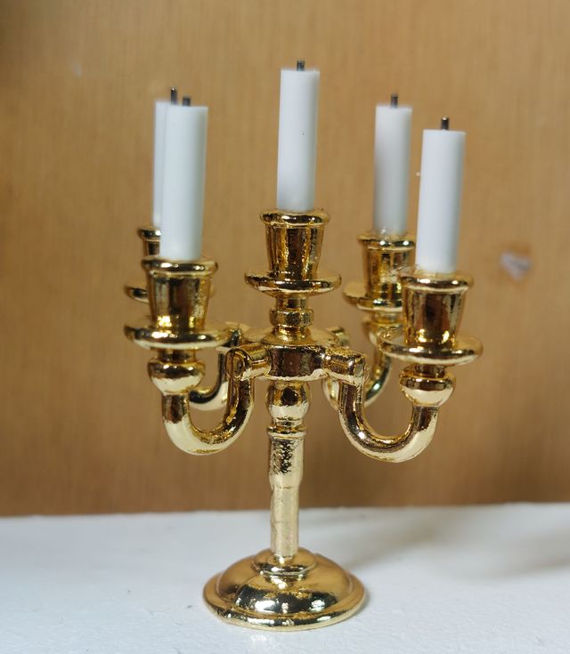 Candelabro 5 Brazos Escala 1:6 Barbie Blythe