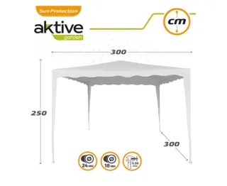 Gazebo playa montaña Carpa Aktive Garden Blanca