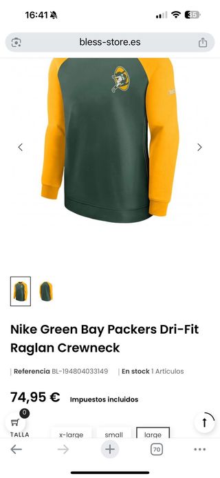 Sudadera Nike Hombre Verde y Amarillo