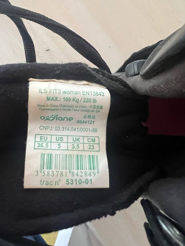 Patines en línea negros