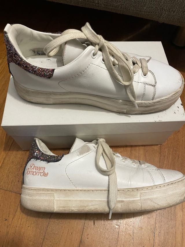 Scarpe Maje Platform Glitter