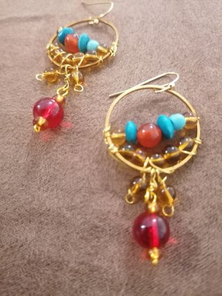 Pendientes boho artesanales únicos