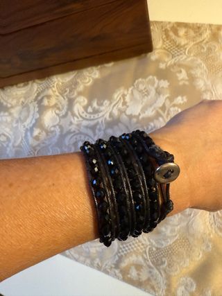 Bracciale/collana pietre nere