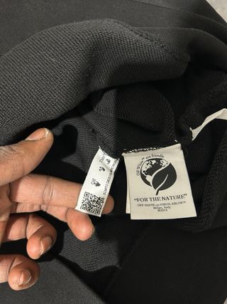 Felpa Off-White con cappuccio nera