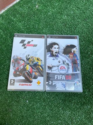 Juegos PSP MotoGP y FIFA 08