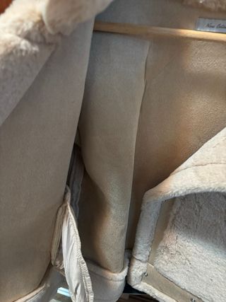 Chaqueta pelo beige