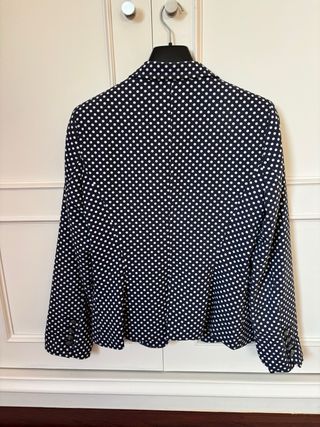 Americana lunares azul y blanco Talla M