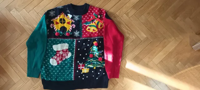 Jersey Navideño Multicolor Talla S