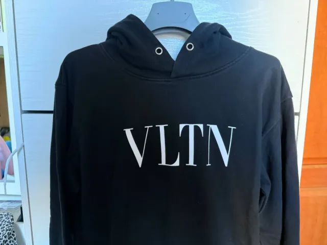 Felpa Nera con Stampa - Taglia L