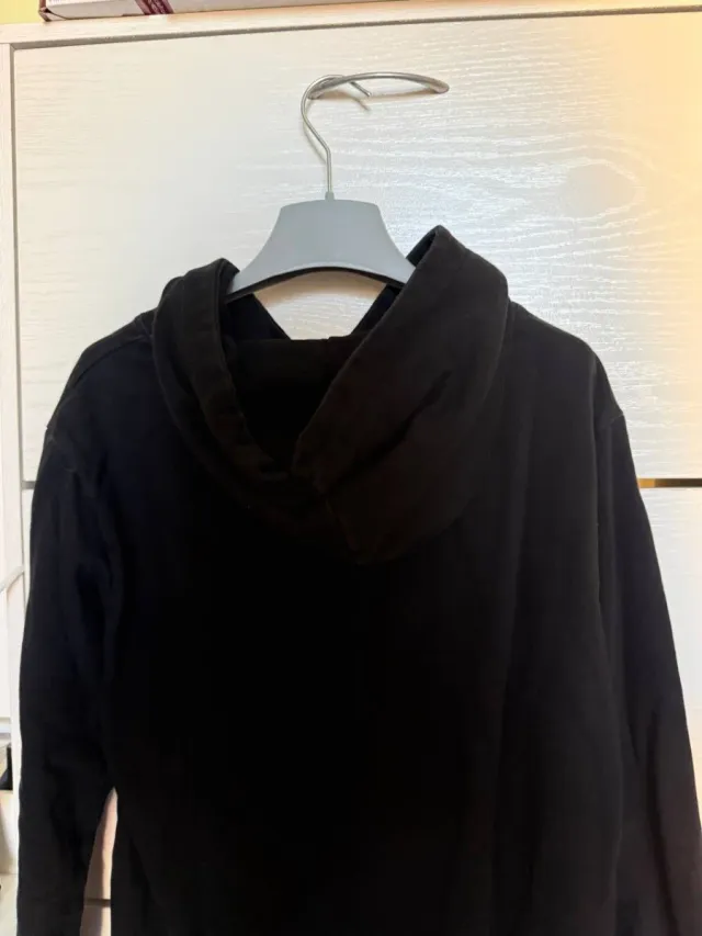 Felpa Nera con Stampa - Taglia L