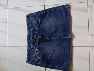 Mini falda vaquera azul