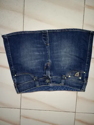 Mini falda vaquera azul