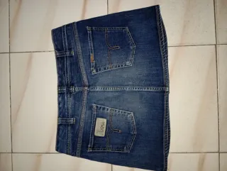 Mini falda vaquera azul