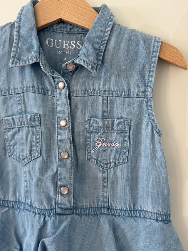 Vestido vaquero niña Guess T4
