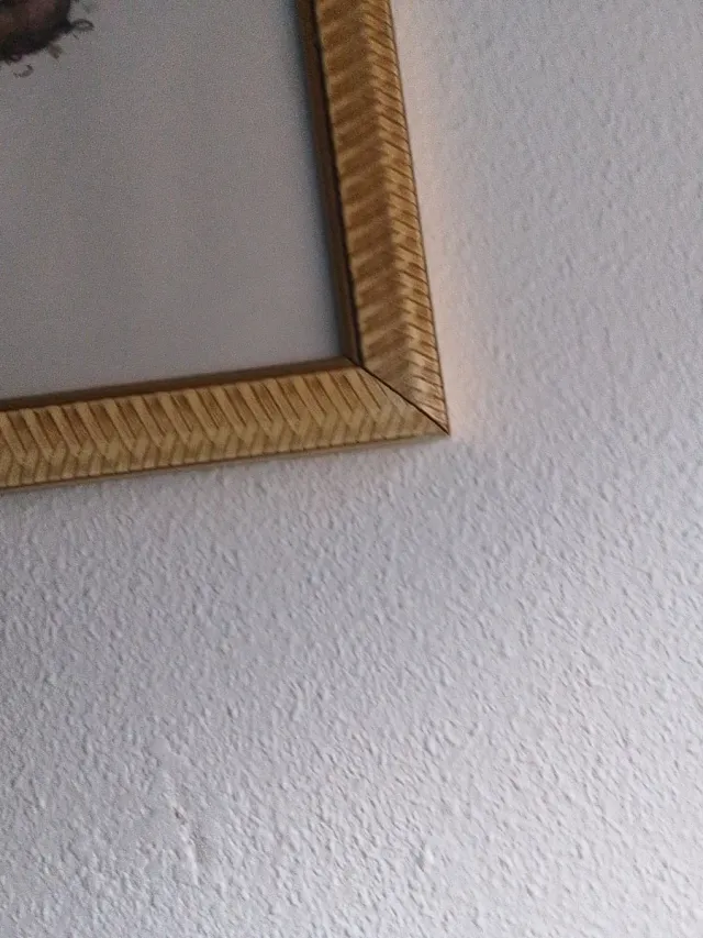 Cuadro infantil niños besándose