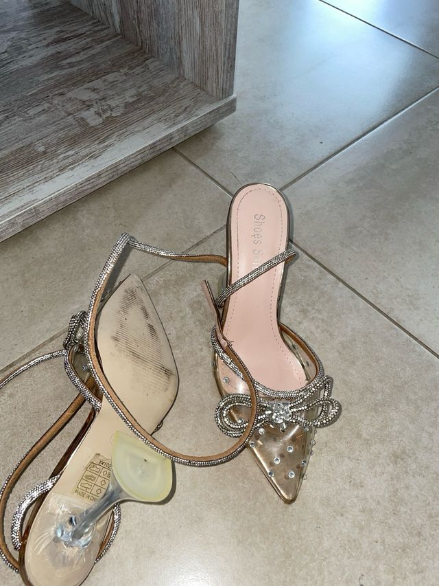 Tacones Shoe Soft Dorados y Plateados