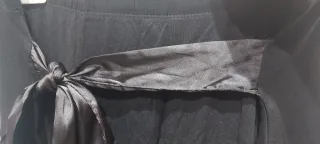 Falda marrón vuelo con lazada