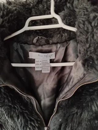 Chaqueta verde militar peluda