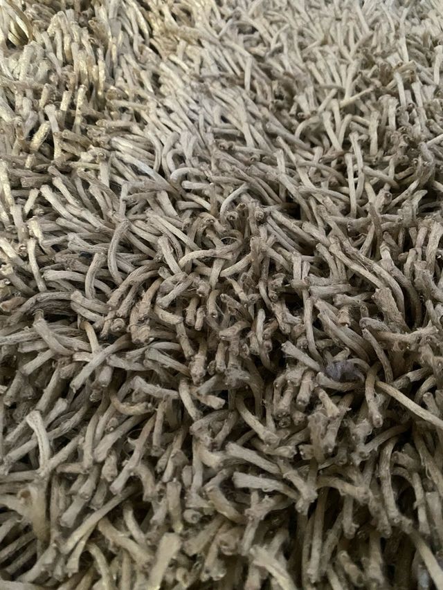 Alfombra salón pelo largo beige/marrón