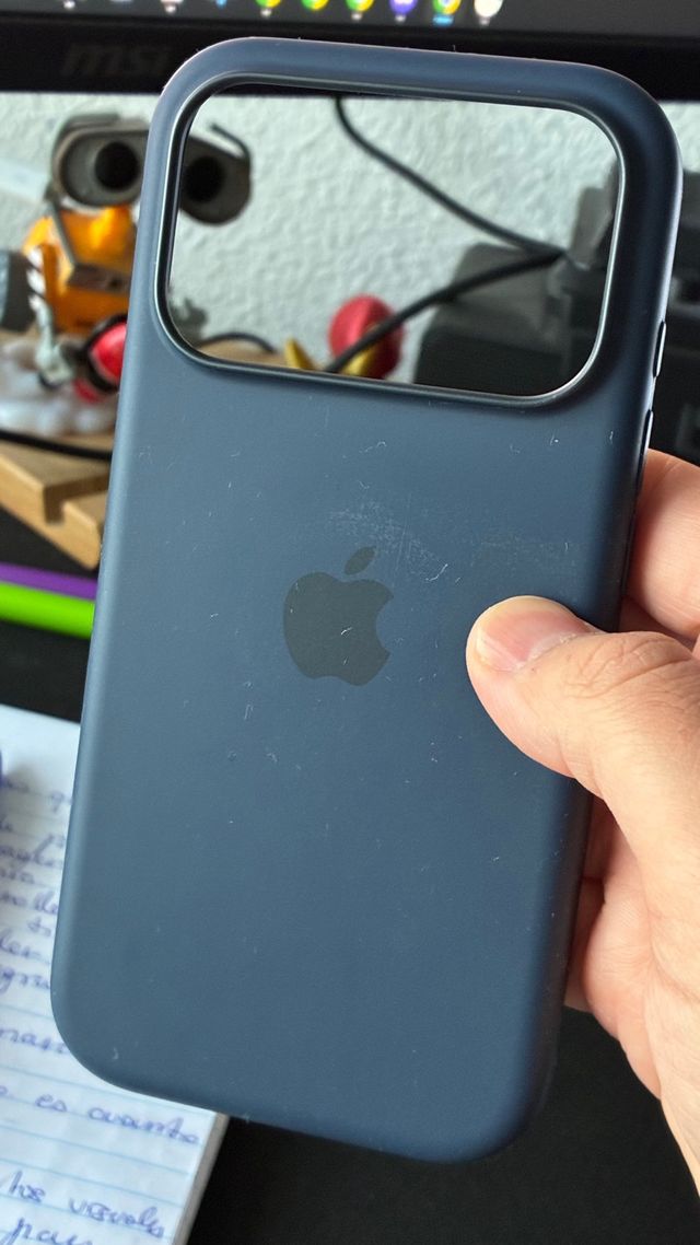 Funda Original Silicona MagSafe iPhone 17 Pro Azul