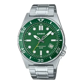 Casio MTD-135D-3AV Reloj Verde y Plateado