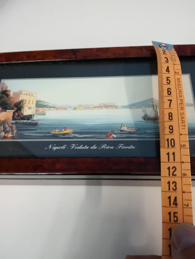 Scatola portaoggetti con dipinto Napoli