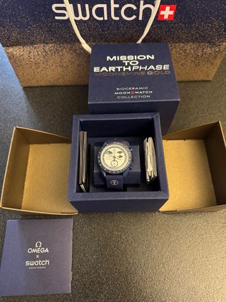 Swatch Moonshine Gold Bioceramic