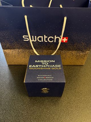 Swatch Moonshine Gold Bioceramic