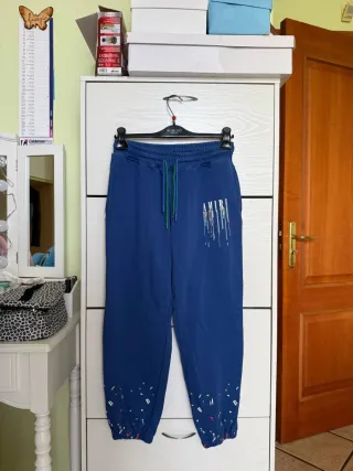 Pantaloni tuta blu taglia M