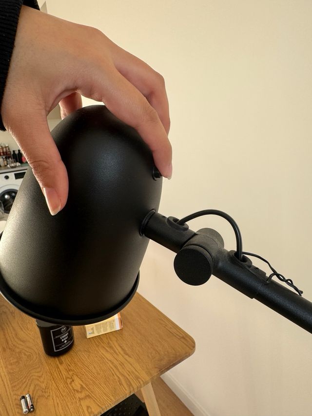 Lámpara de pie Skurup Ikea Negra