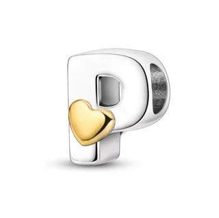 NUEVO Charm Letra P Corazón Plata 925