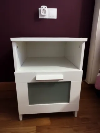 2 Mesitas de Noche Blancas