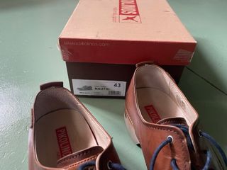 Zapatos Pikolinos Piel Marrones Hombre.