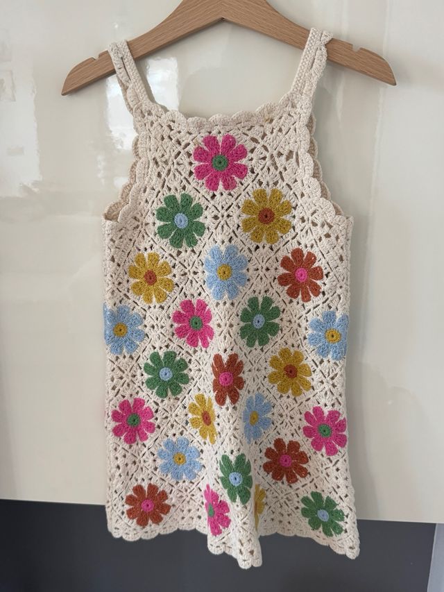 Vestido crochet niña Zara