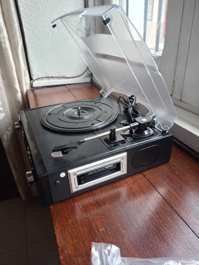 Giradischi Nero e Argento