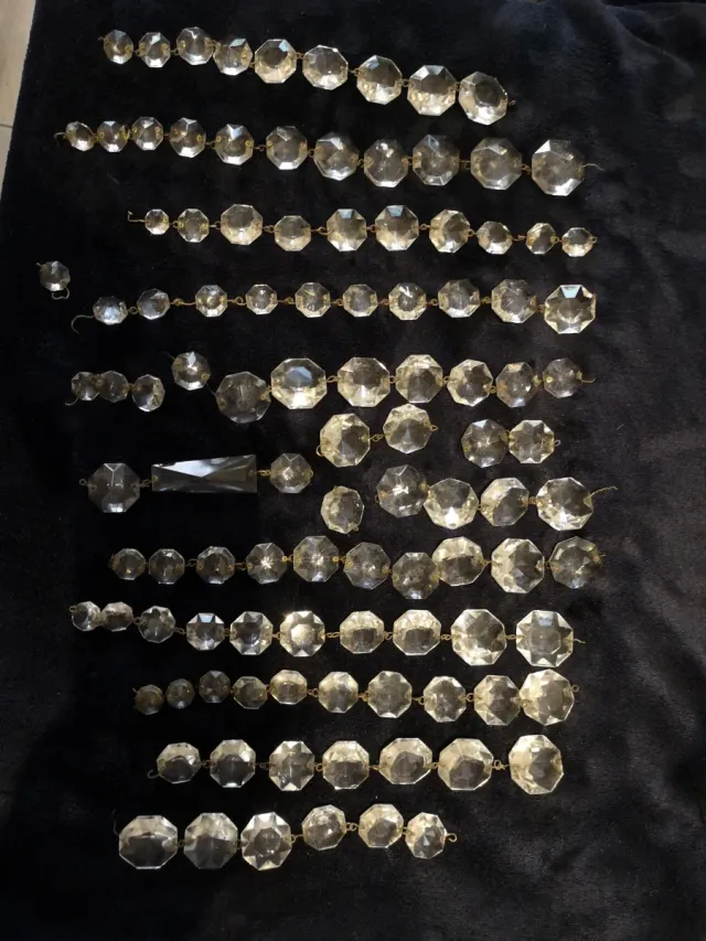 Cristalli di vetro per lampadari