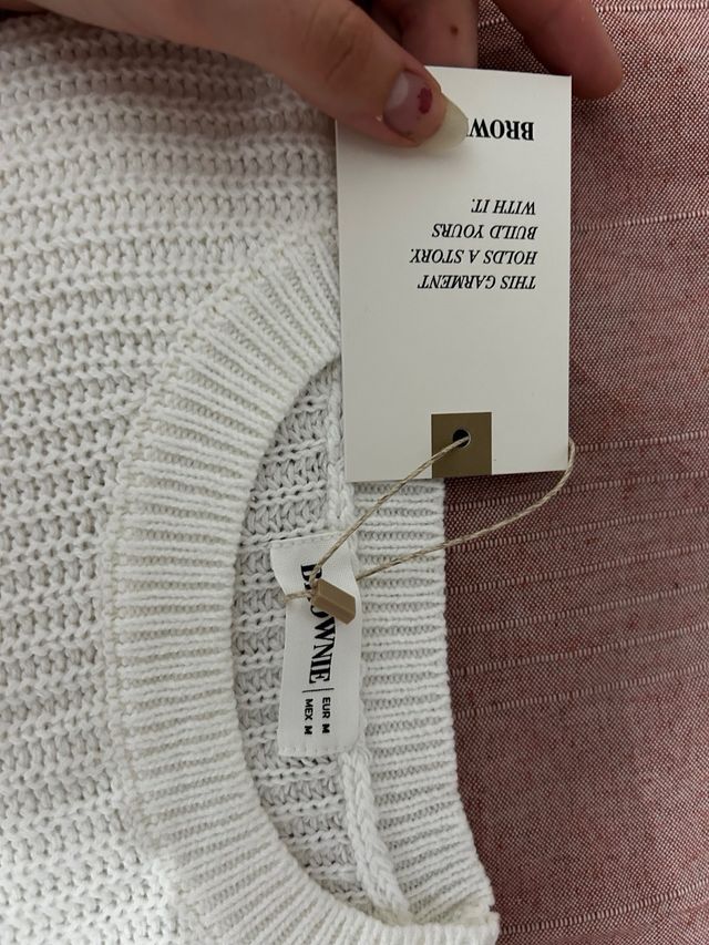 Jersey Brownie Blanco Escudo Bordado Talla Única