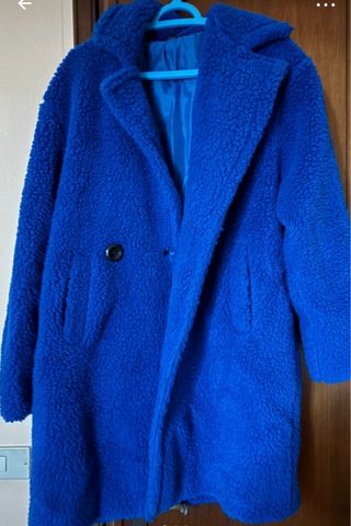 Cappotto Teddy Blu