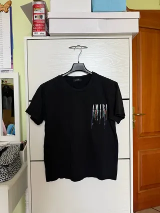 Maglietta Amiri Nera Uomo Taglia S