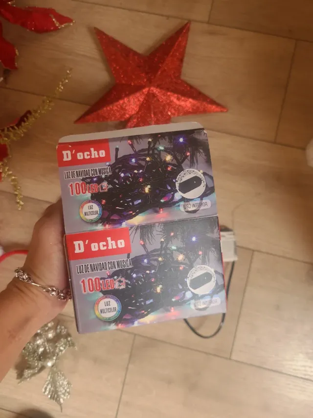 Árbol de Navidad 150 cm aprox +luces+accesorios de